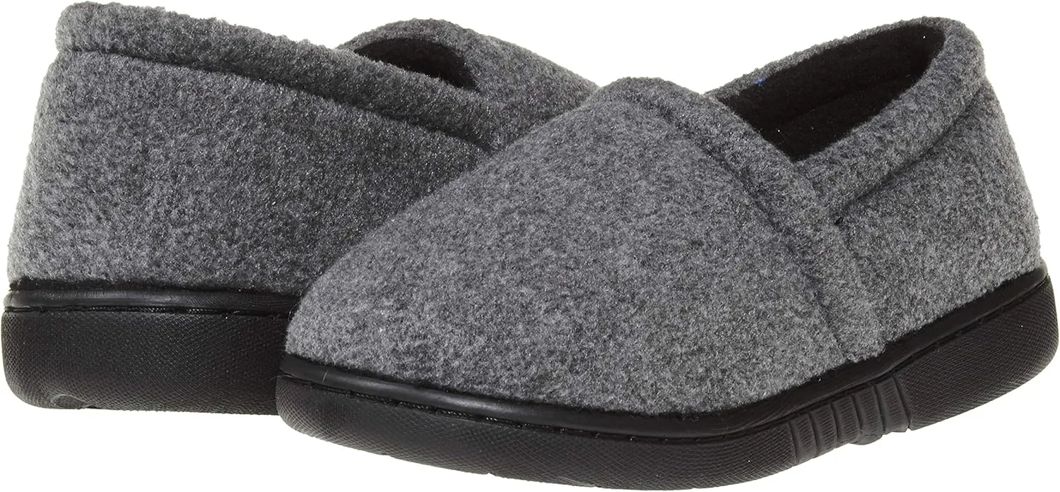 Skysole Fleece Slippers for Boys, Soft Kids Slippers with Closed Back