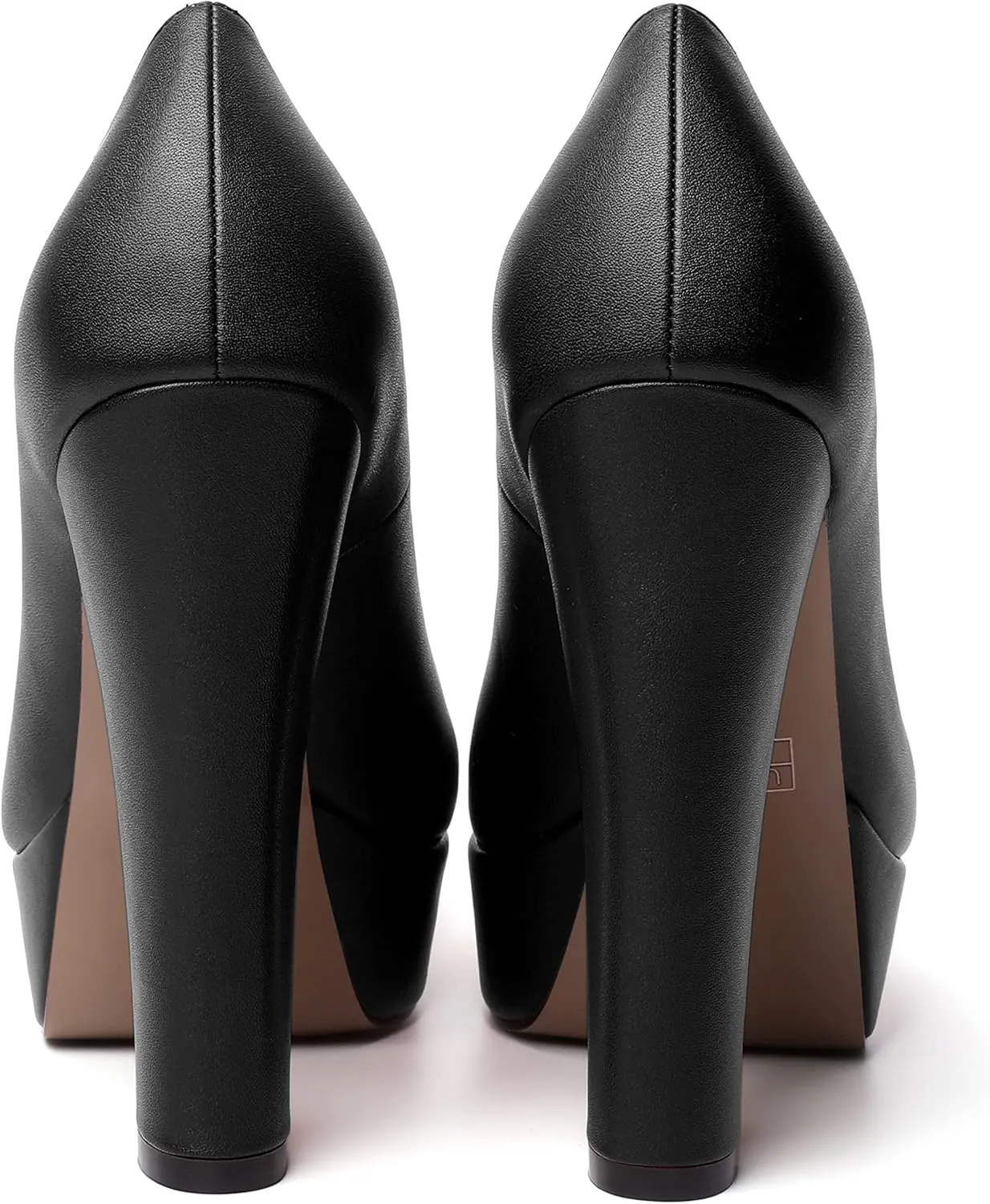 SKYSTERRY Womens Platform Dress Wedding Slip On Matte Round Toe Block High Heel Pumps Shoes 5 Inch