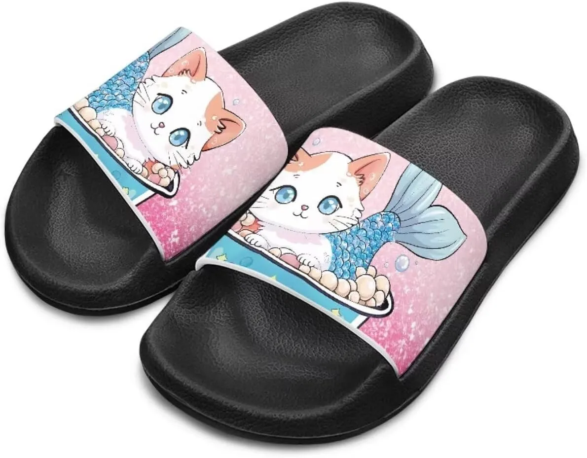 Slides Girls Flip Flops Slip On Beach Sandals Youth Pool Shower Shoes EVA Summer Slippers（Little Kids - Big Kids）