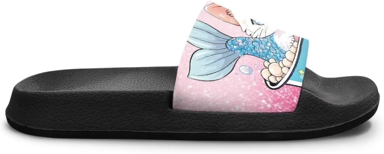 Slides Girls Flip Flops Slip On Beach Sandals Youth Pool Shower Shoes EVA Summer Slippers（Little Kids - Big Kids）