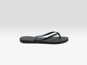 Slim Glitter II Flip Flops for Women  (251 / W / BLACK)
