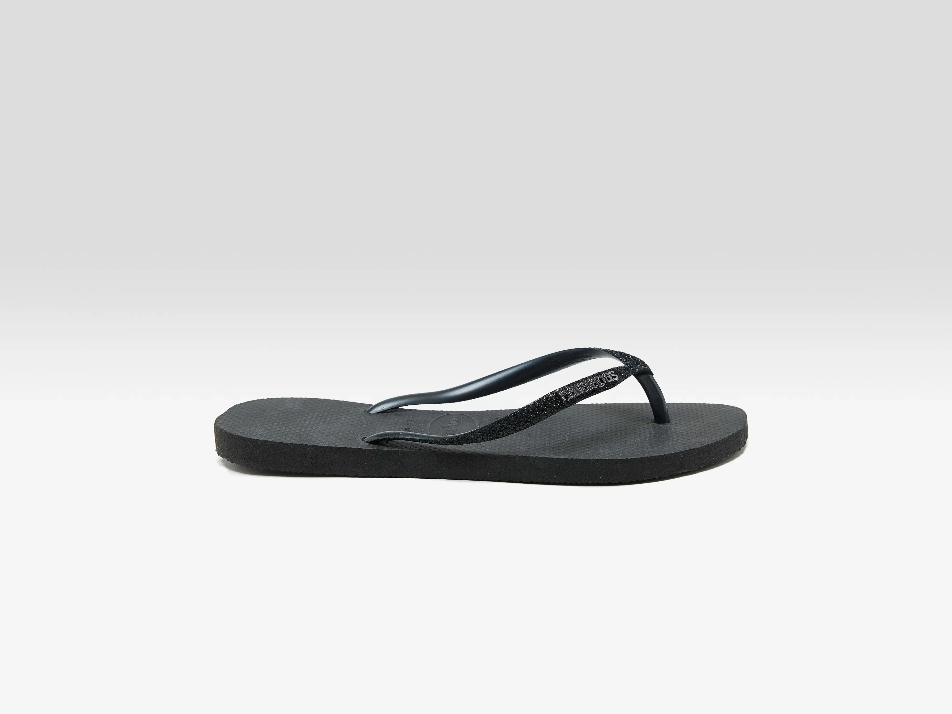 Slim Glitter II Flip Flops for Women  (251 / W / BLACK)