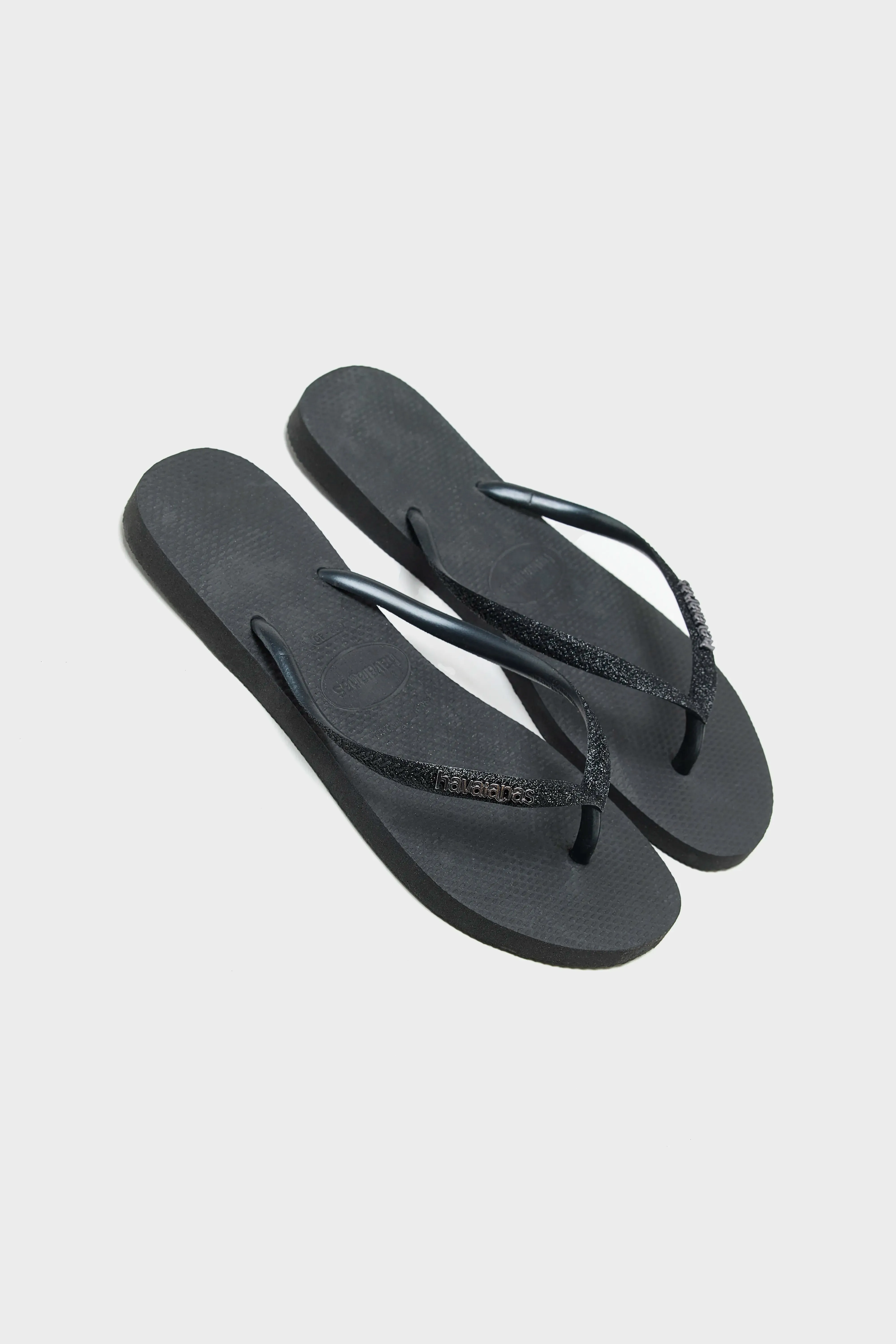 Slim Glitter II Flip Flops for Women  (251 / W / BLACK)
