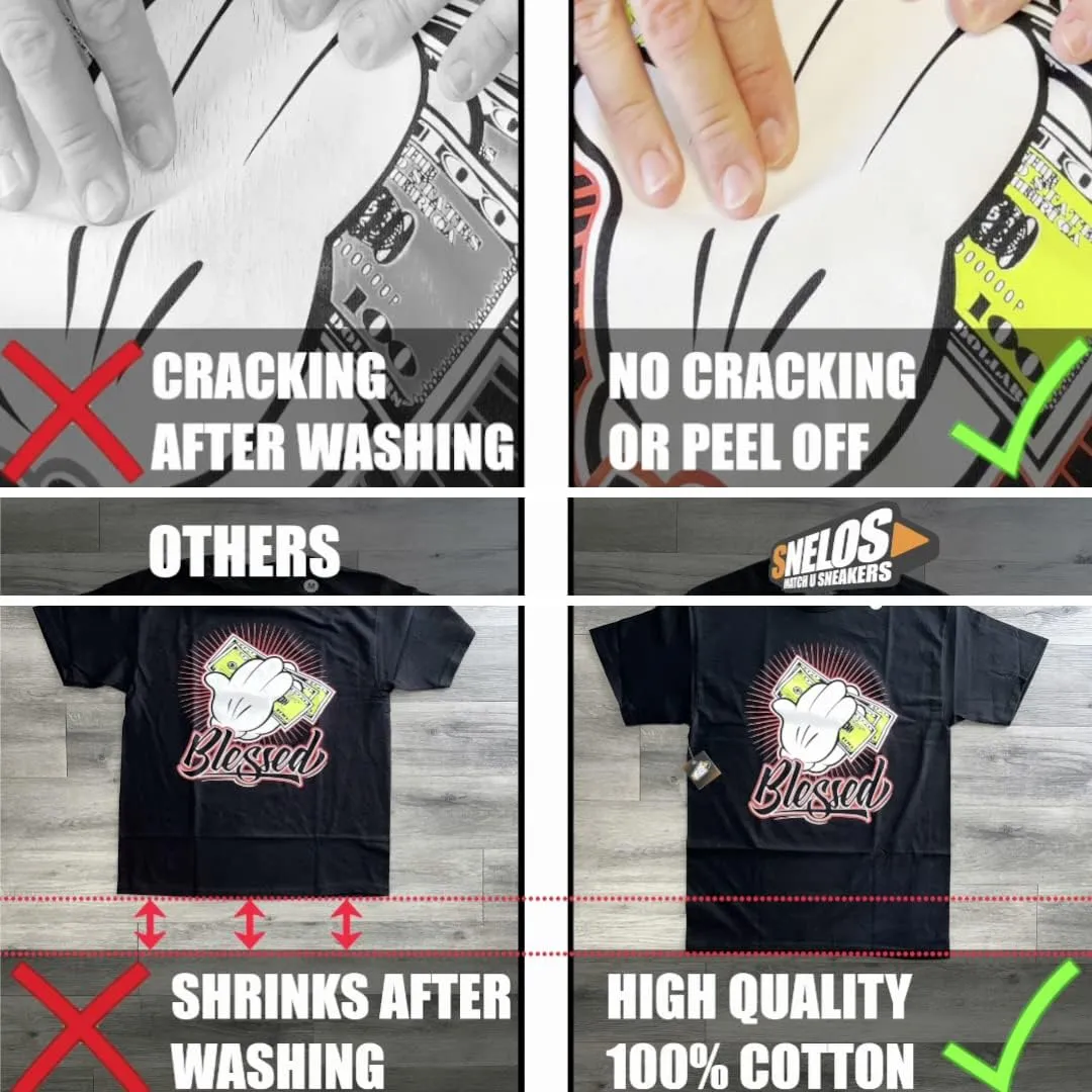 SNELOS Shirt to Match Jordan 6 Red Oreo Match Sneaker tee