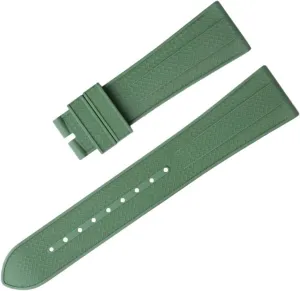 Soft Fluororubber Watch Band for Tudor Strap M79360.M79363 Stainless Fold Buckle Black Bay 1958 GMT 41mm Pelagos 22mm Flat End