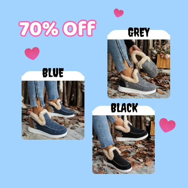 Soft, plush slip-on sneakers for cozy feet