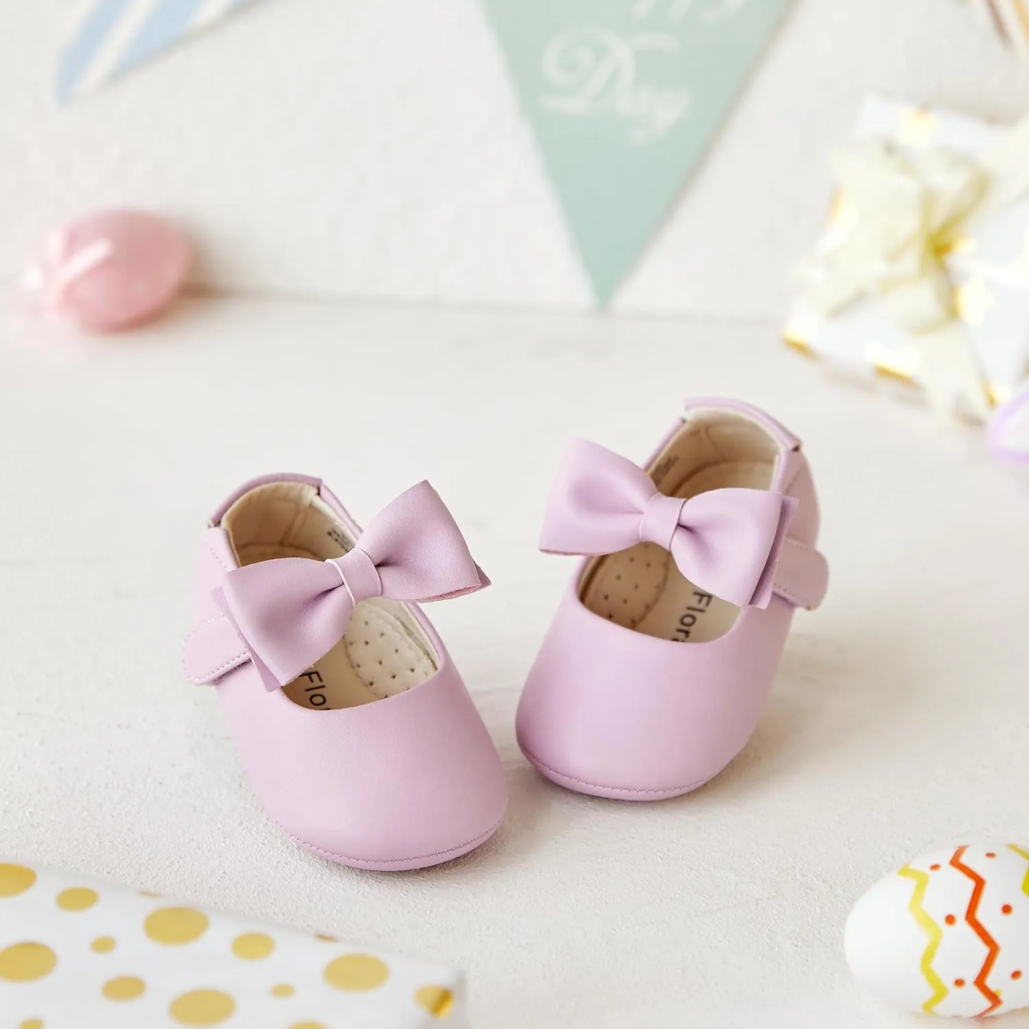 Soft Sole Baby Dress Shoes - Infant Baby Walking Shoes Moccasinss Rubber Sole Crib Shoes.