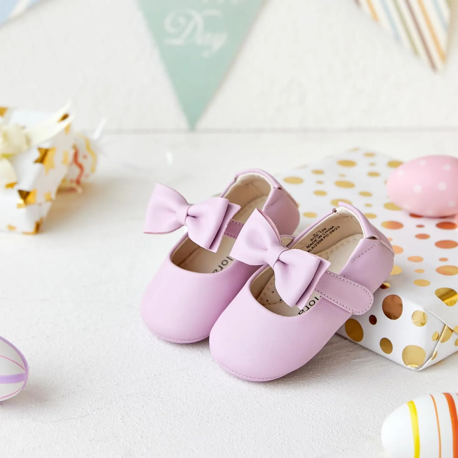 Soft Sole Baby Dress Shoes - Infant Baby Walking Shoes Moccasinss Rubber Sole Crib Shoes.