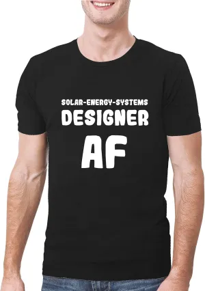 Solar-Energy-Systems Designer AF - A Soft & Comfortable Men's T-Shirt, Black, X-Large
