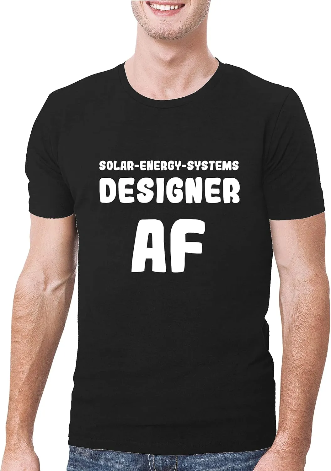 Solar-Energy-Systems Designer AF - A Soft & Comfortable Men's T-Shirt, Black, X-Large