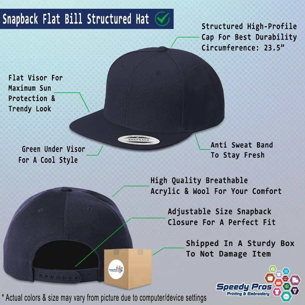 Speedy Pros Snapback Hat for Men Flat Brim Hats Atheism Symbol Silver Embroidered Flat Bill Hat Acrylic