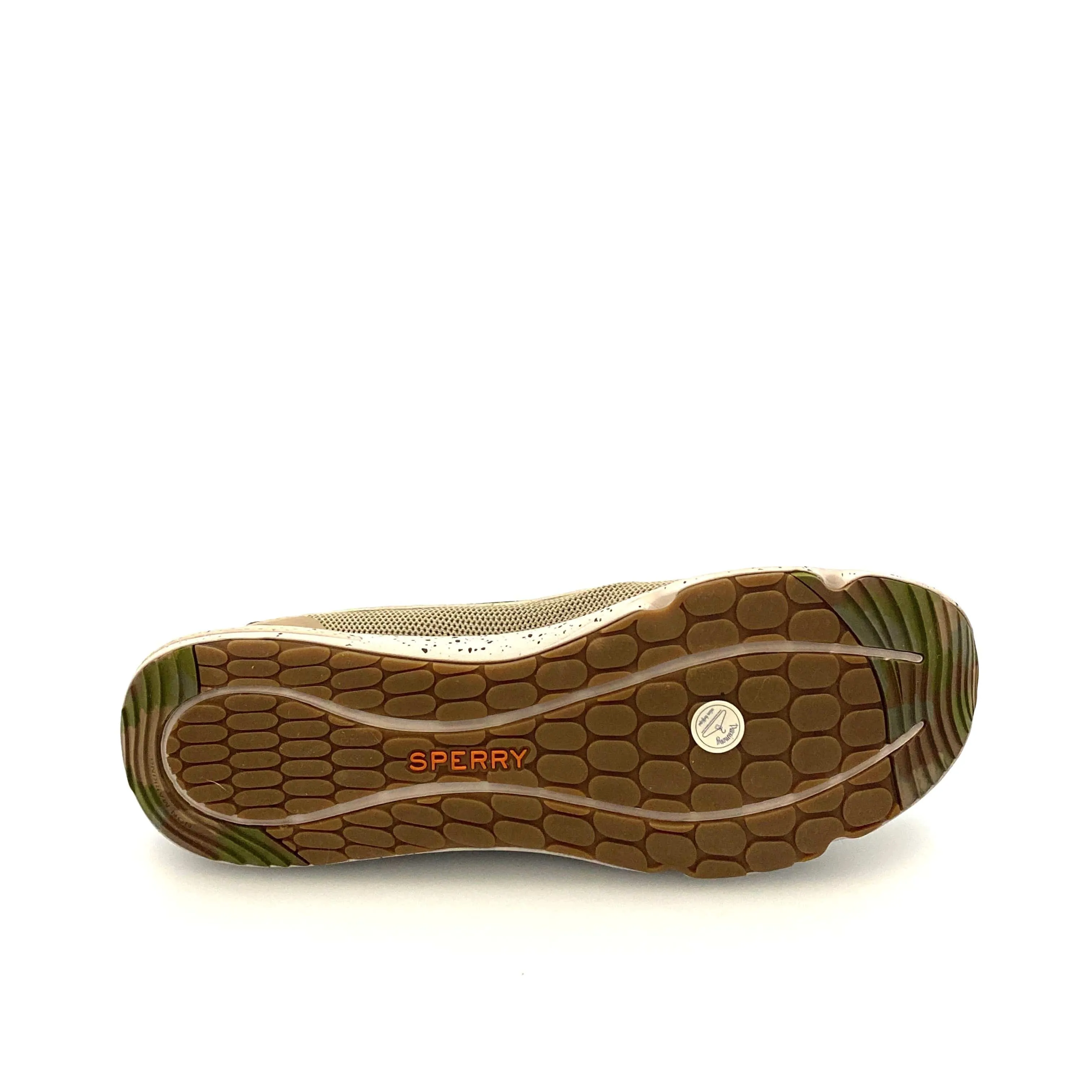 Sperry Mens “7 Seas” Camo Boat Shoe Lace-Up