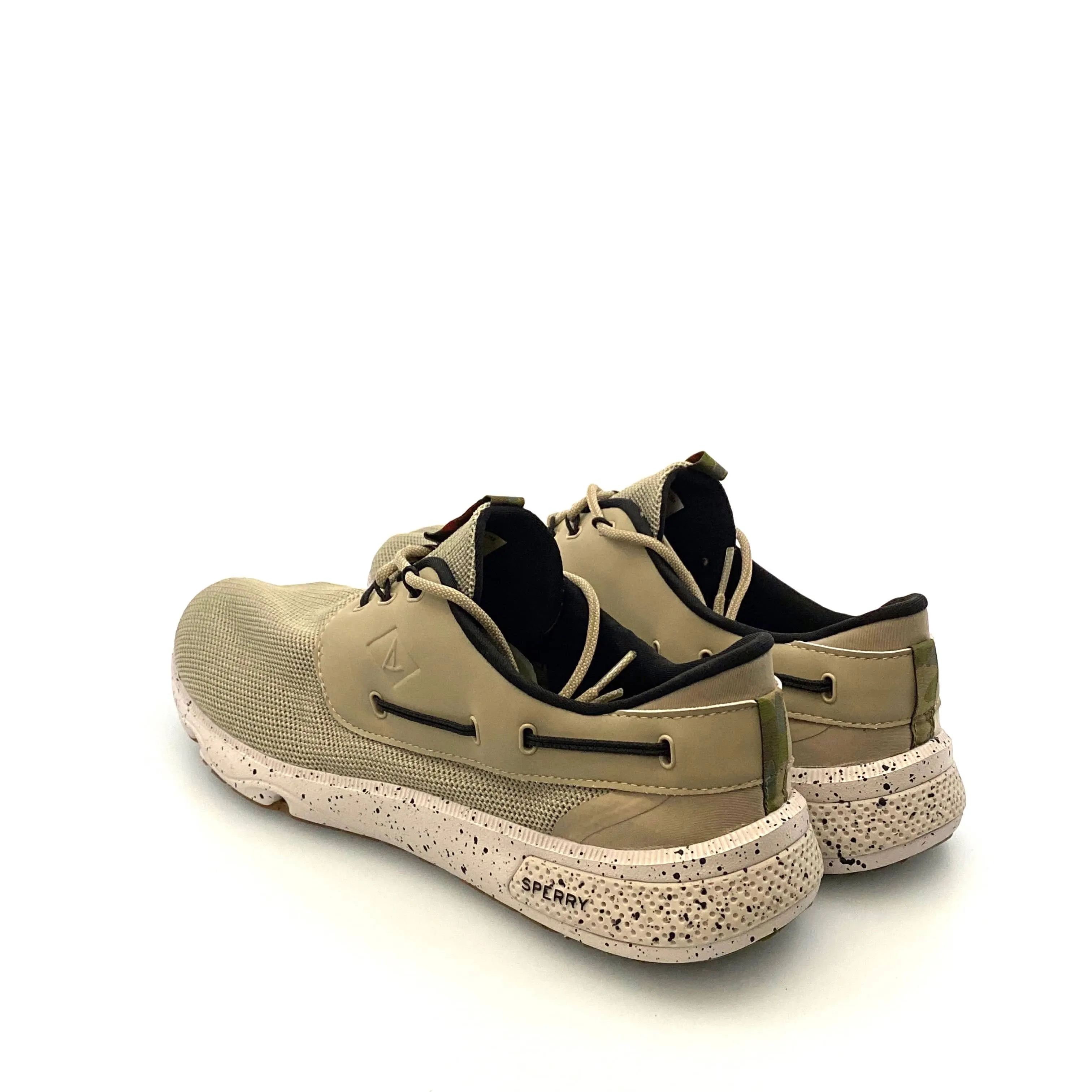 Sperry Mens “7 Seas” Camo Boat Shoe Lace-Up
