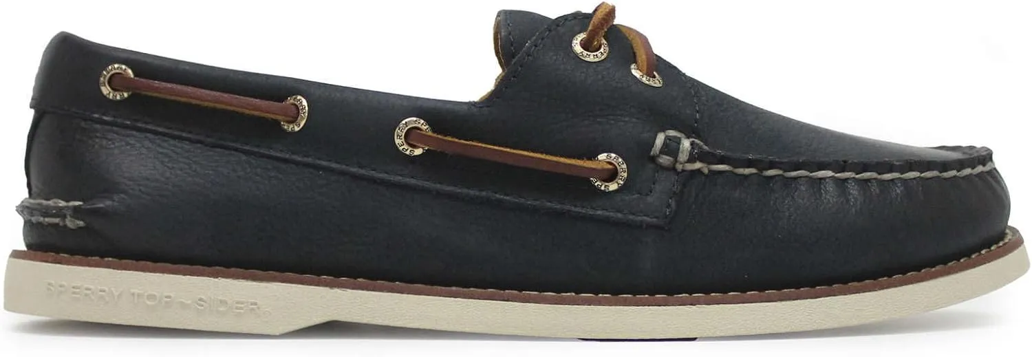 Sperry Men's Gold Authentic Original 2-Eye Boat Shoe, Navy, 11