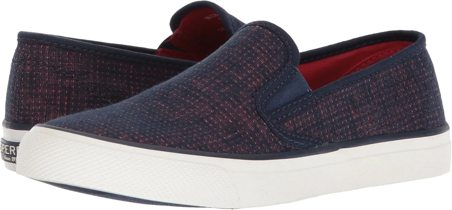 Sperry Unisex-Adult Seaside Two-Tone Linen Sneaker