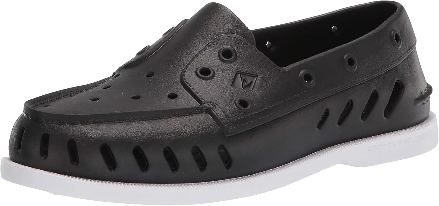 Sperry Womens Authentic Original Float Boat Flats Casual - Black