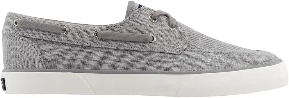Sperry Womens Pier Boat Sparkle Canvas Slip On Sneakers Shoes Casual - Grey
