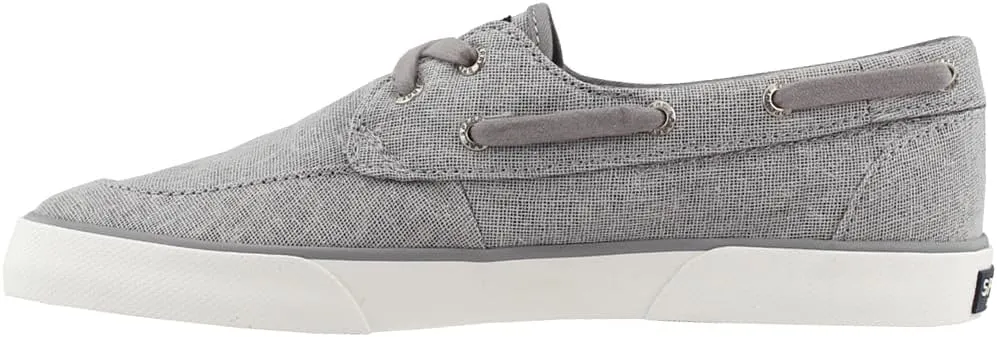Sperry Womens Pier Boat Sparkle Canvas Slip On Sneakers Shoes Casual - Grey