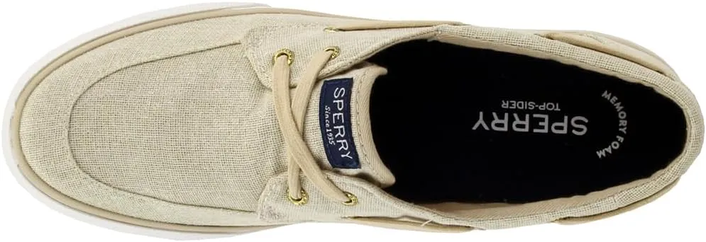 Sperry Womens Pier Boat Sparkle Canvas Slip On Sneakers Shoes Casual - Grey
