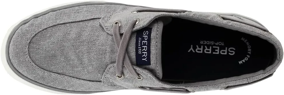 Sperry Womens Pier Boat Sparkle Canvas Slip On Sneakers Shoes Casual - Grey