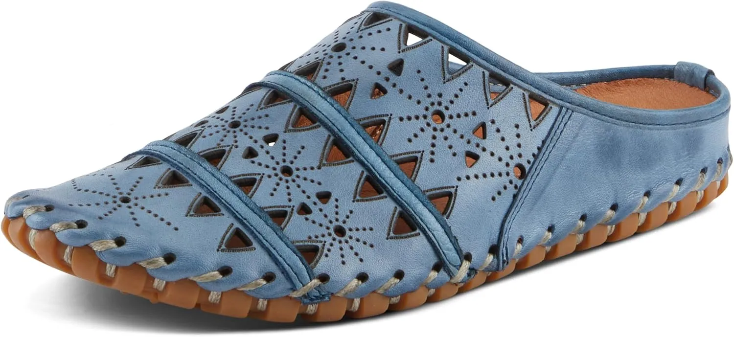 Spring Step Fusalide Slip-On Shoes for Womens - Comfortable Slip-On Shoes with Rubber Outsole - Casual Leather Clogs for Women