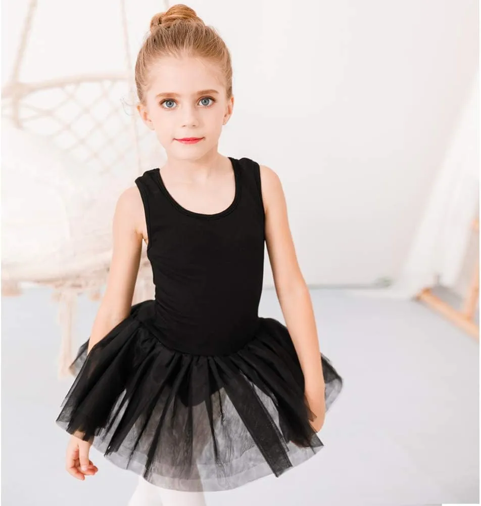Stelle Ballet Leotards for Girls Toddler Leotard with Tutu Skirt Dance Tutu Dress (Little/Big Kid)