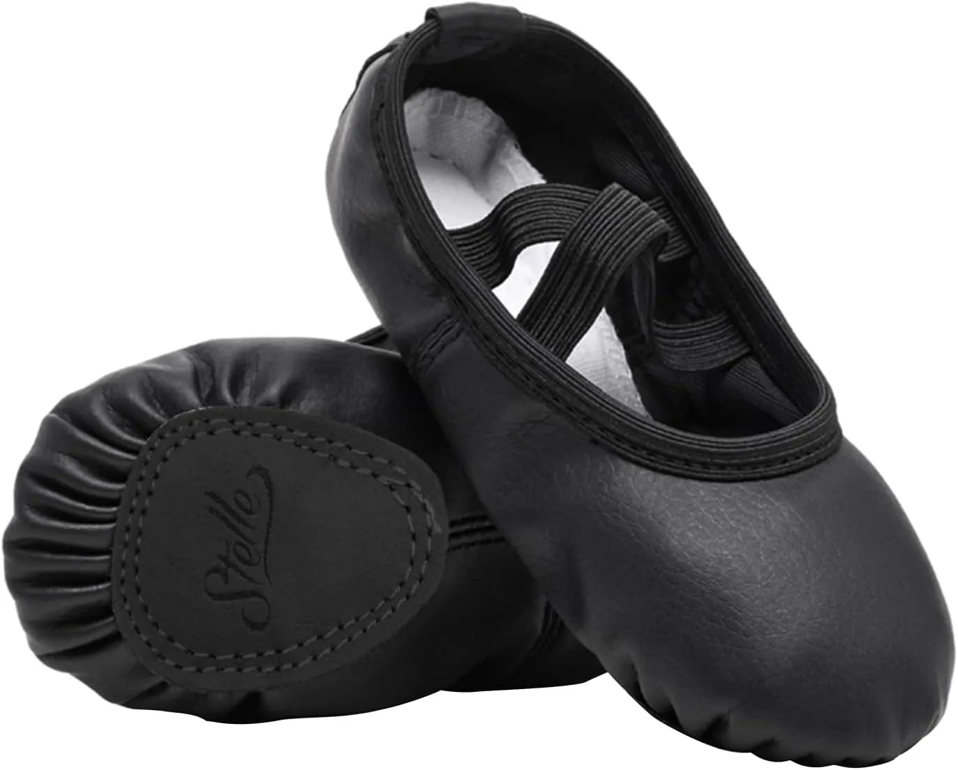 Stelle Ballet Shoes for Girls Toddler Ballet Slippers Soft Leather Boys Dance Shoes for Toddler/Little Kid/Big Kid