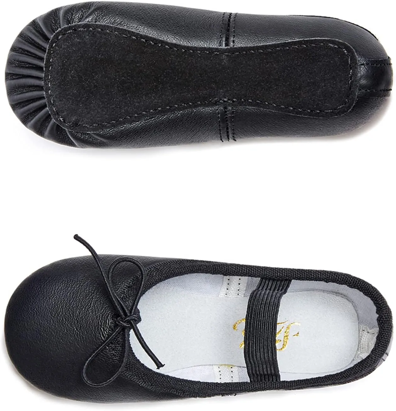 Stelle Ballet Shoes for Girls Toddler Genuine Leather Ballet Dance Slippers for Toddler/Little/Big Kids/Boys