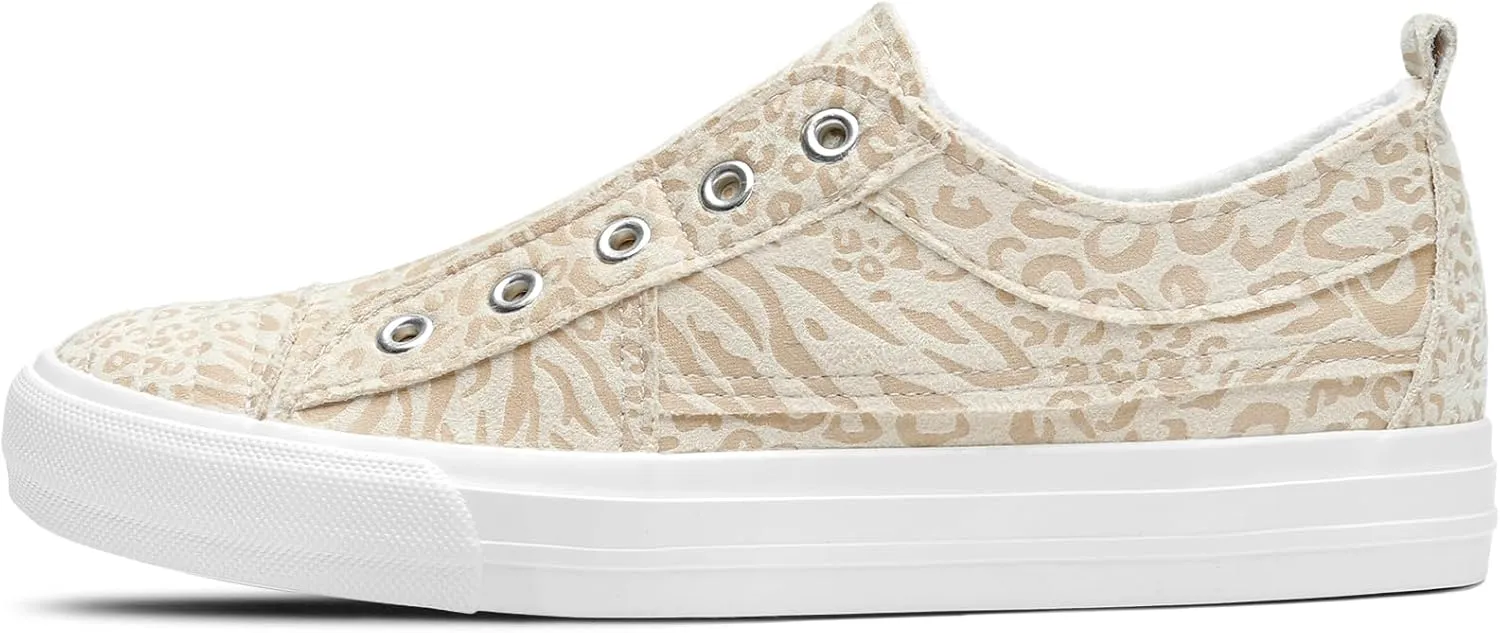 STQ Slip On Shoes Women Casual Canvas Sneakers