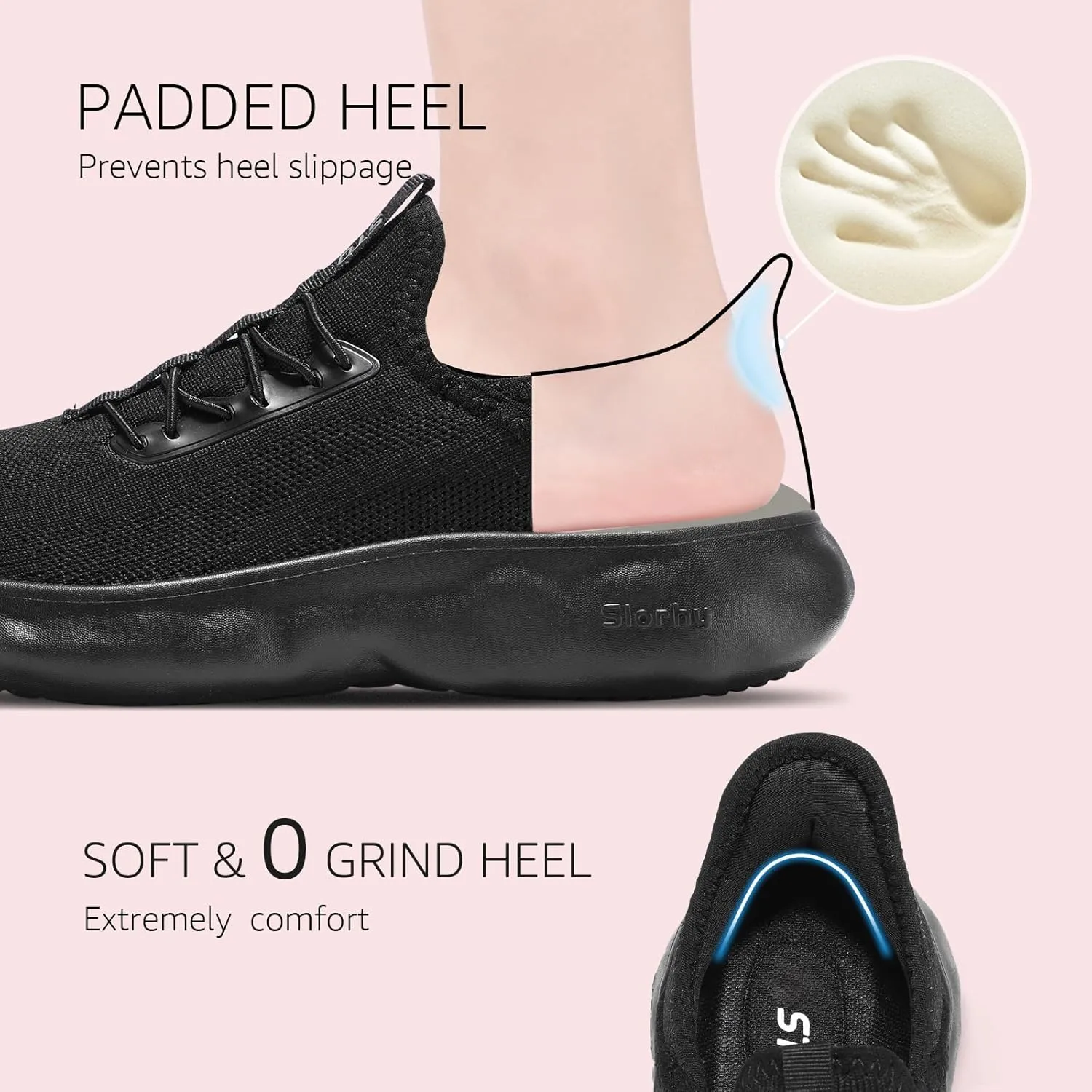 STQ Womens Maternity Shoes Slip-On Walking Sneakers