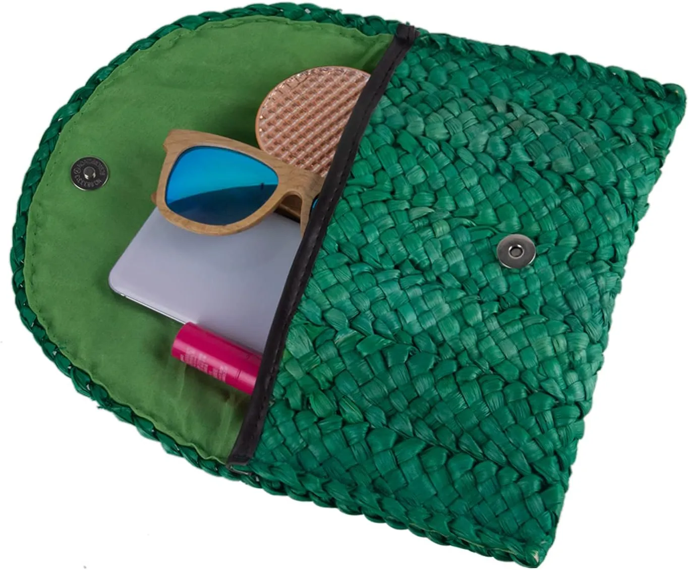 Straw Clutch Purses for Women Summer Beach Bags Envelope Woven Clutch Handbags