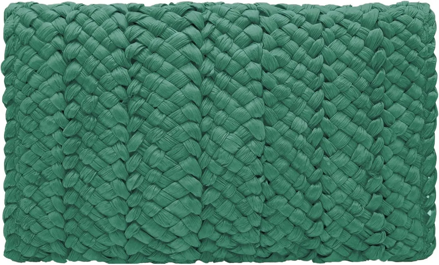 Straw Clutch Purses for Women Woven Straw Beach Handbag Envelope Rattan Clutch for Summer