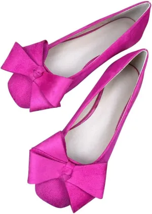 Stunner Women's Flats Comfortable Square Toe Bowknot Ballet Flats Cute Slip On Wedding Party Dressy Flats