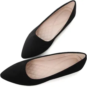 Stunner Women's Flats Fashion Pointed Toe Flats Comfortable Ballet Flats Solid Casual Slip On Flats