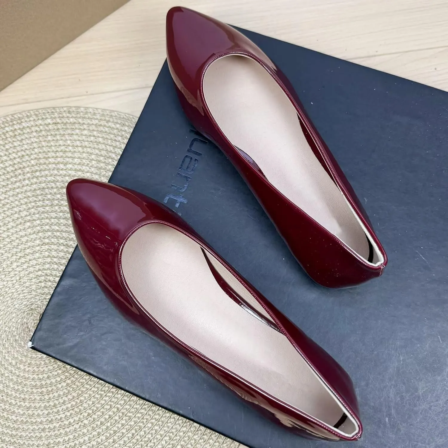 Stunner Women's Flats Fashion Pointed Toe Flats Comfortable Ballet Flats Solid Casual Slip On Flats