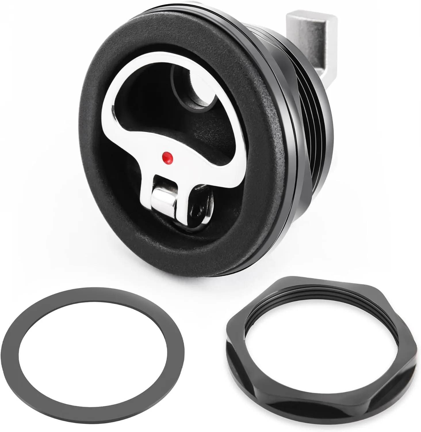 Surface Mount Lock Fits 2-1/2" Hole, Boat Cam Latch Flush Mount Latch, Mount Locking Latch-3/4 to 2-3/8" Cam Bar