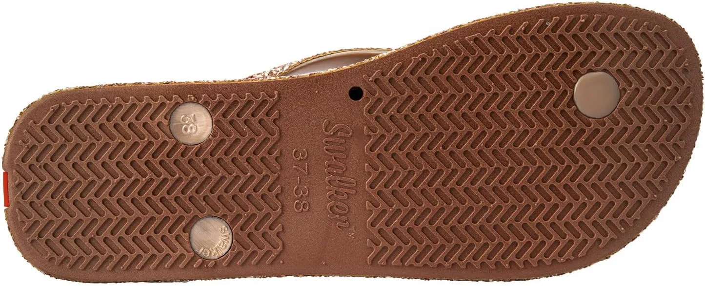 Swalker Glitter Women's Flip Flop Sandal in Recycle Materials
