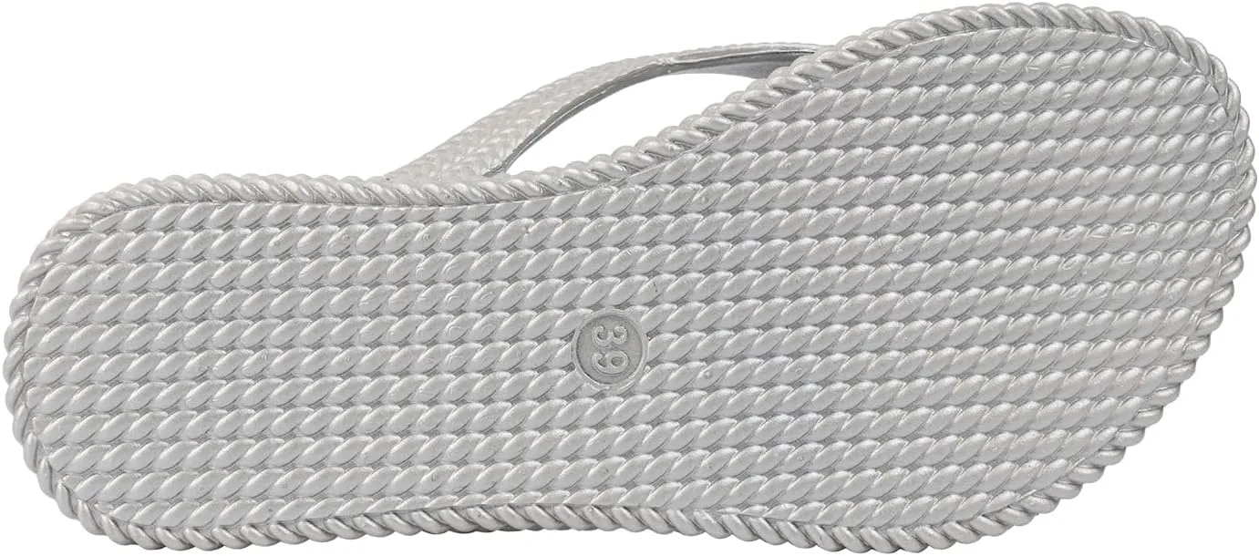 Swalker Metalli Man & Women's Flip Flop Sandal in Recyclable Rubber Sole with Non-Slip Pattern