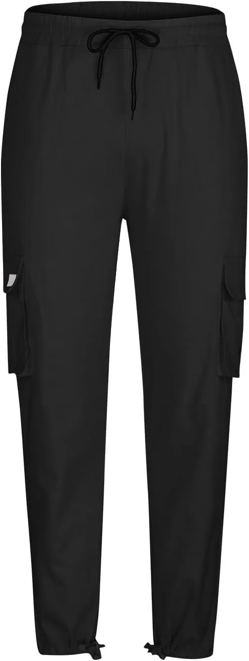 Sweatpants for Men Casual Relaxed Sweat Pants Elastic Waist Baggy Trousers Athletic Cotton Sweatpants with Pockets