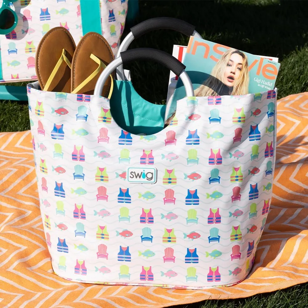 Swig Life Loopi Tote Bag, Large, Lightweight, Waterproof Beach and Utility Bag