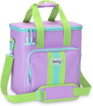 Swig Life Triple Insulated Cooler Bag with Zipper, Large Travel Cooler Bag Holds 16-24 Cans, or 6 Wine Bottles, Insulated