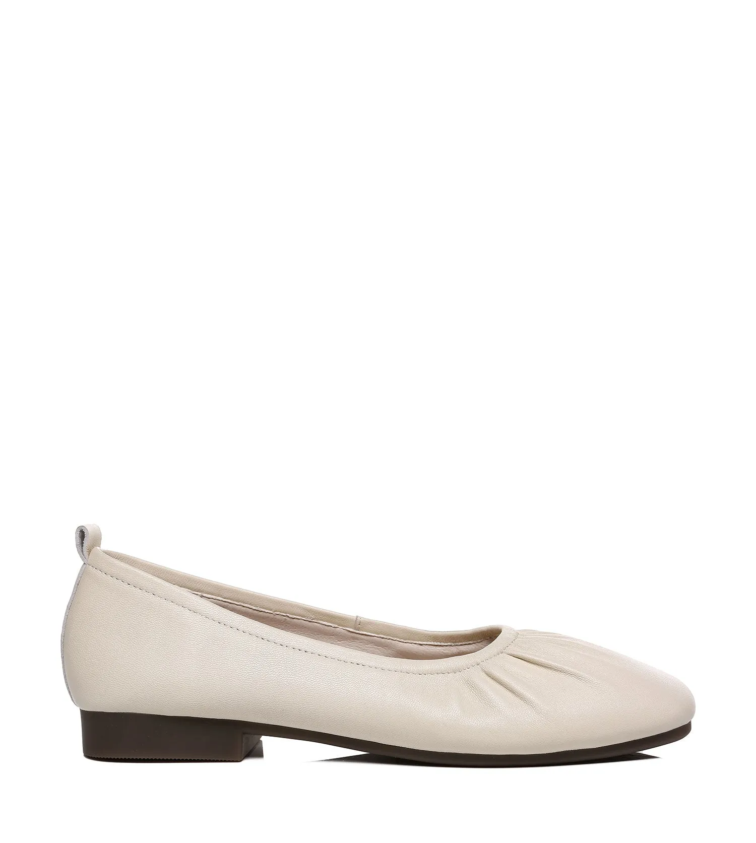TARRAMARRA Square Toe Leather Ballet Flats Women Devora