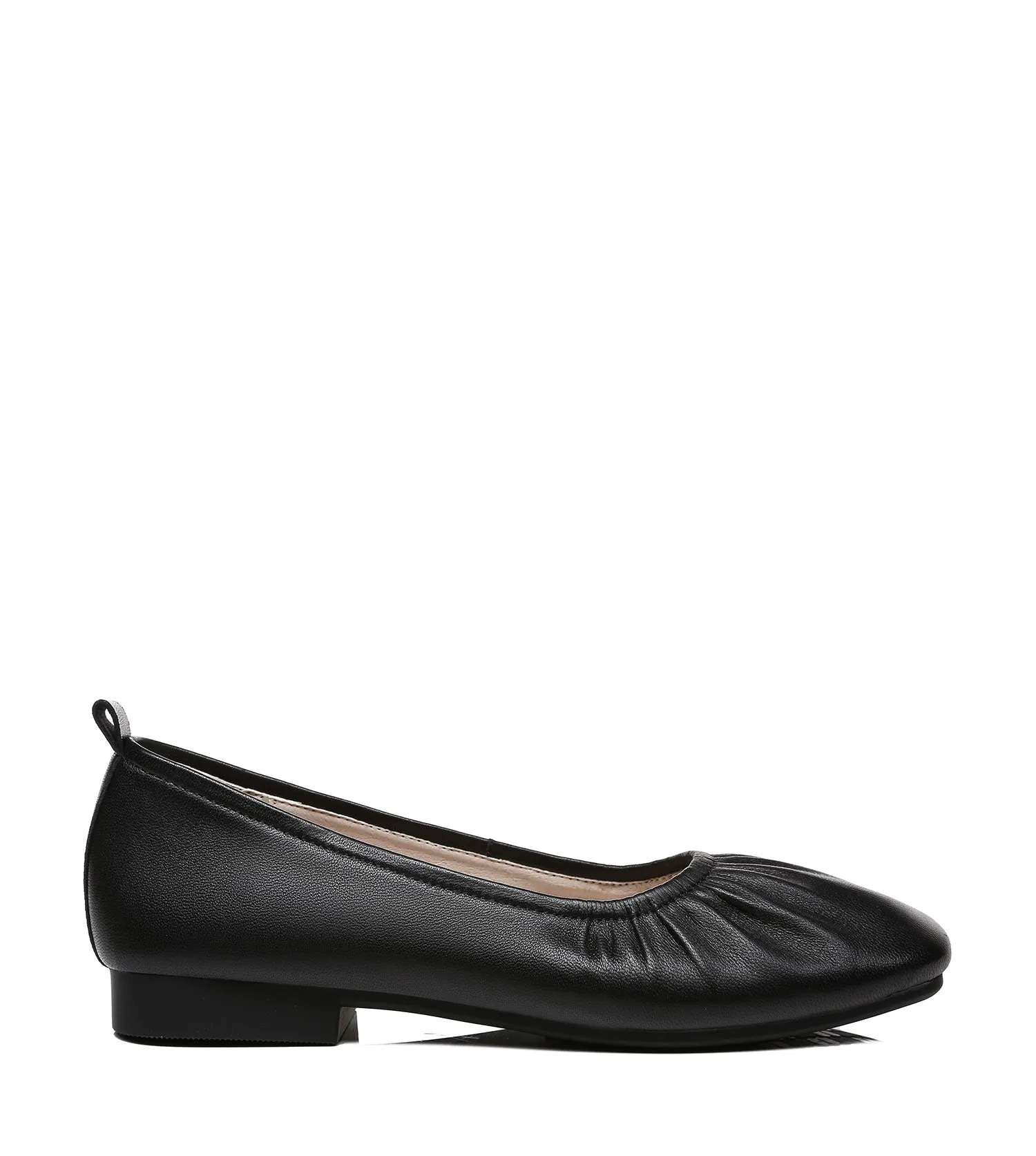 TARRAMARRA Square Toe Leather Ballet Flats Women Devora