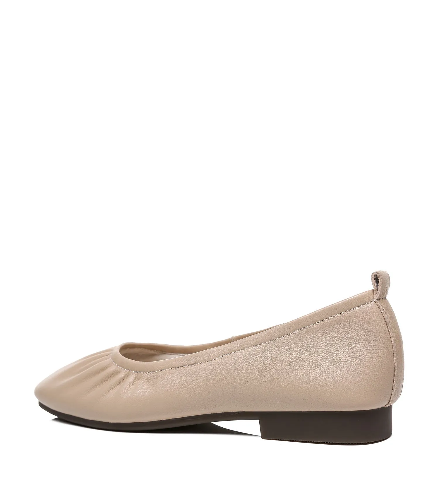 TARRAMARRA Square Toe Leather Ballet Flats Women Devora