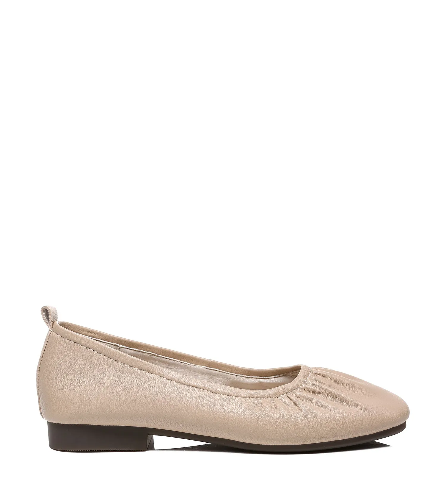 TARRAMARRA Square Toe Leather Ballet Flats Women Devora