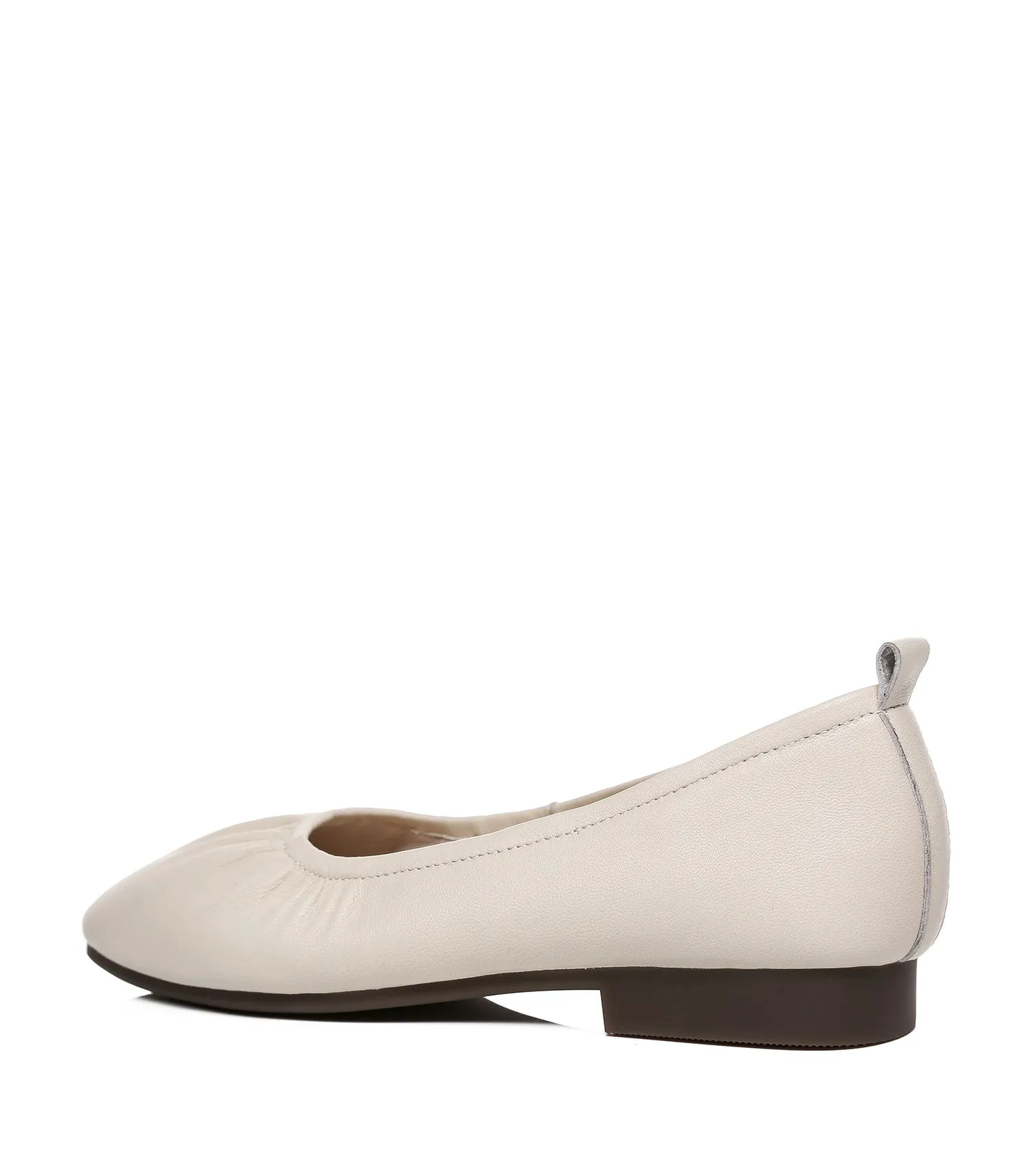 TARRAMARRA Square Toe Leather Ballet Flats Women Devora