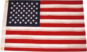 Taylor Made Sewn American Flag for Boats, 30" x 48", Marine-Grade Nylon, Fade Resistant, Brass Grommets, Embroidered Stars and Stripes, Flag only - 2020109198