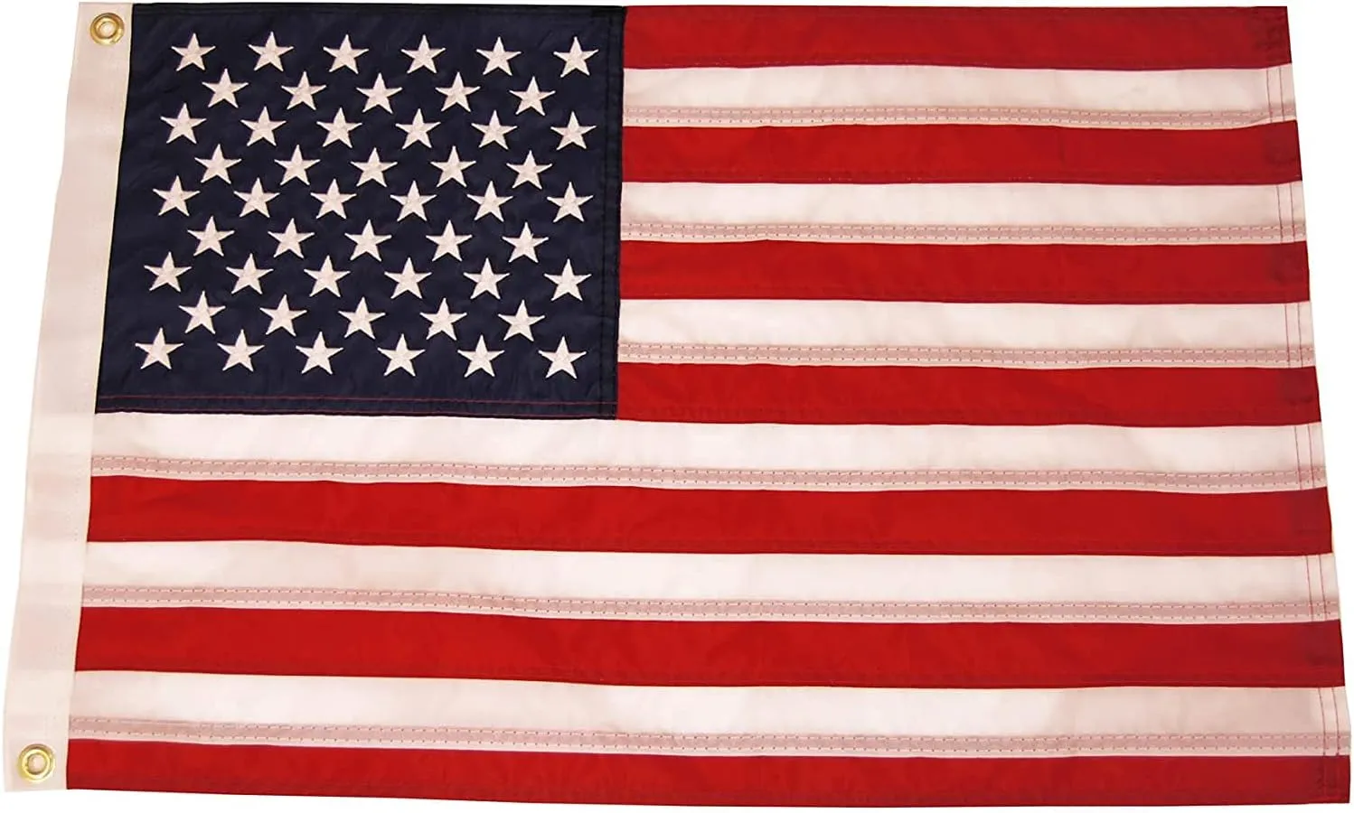 Taylor Made Sewn American Flag for Boats, 30" x 48", Marine-Grade Nylon, Fade Resistant, Brass Grommets, Embroidered Stars and Stripes, Flag only - 2020109198