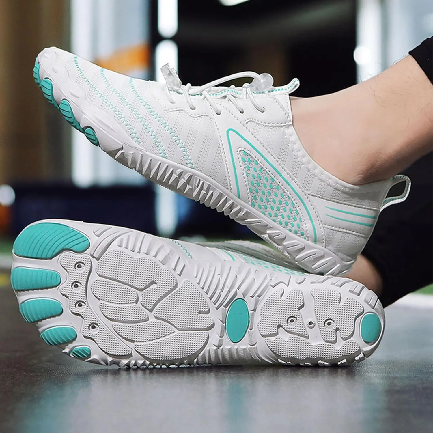 Thatrich Grounded Footwear for Women Men Wide Toe Box Sneakers Waterproof Hiking Running Shoe Non Slip Barefoot Shoes Quick Dry Athletic Running Sports Walking Spring Summer Beach Wear Unisex Sneaker