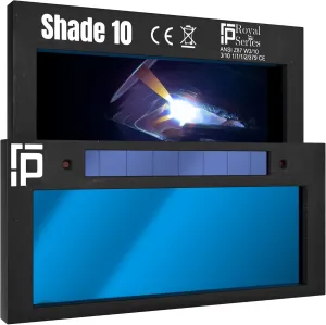 The Heir | HD Shade 10 Auto Darkening Welding Lens | Cool Blue Welding Lens 2x4 1/4 | Shade 10 Welding Lens Auto Darkening | Perfect for a Sugar Scoop Welding Hood or Pancake | Ridge Products